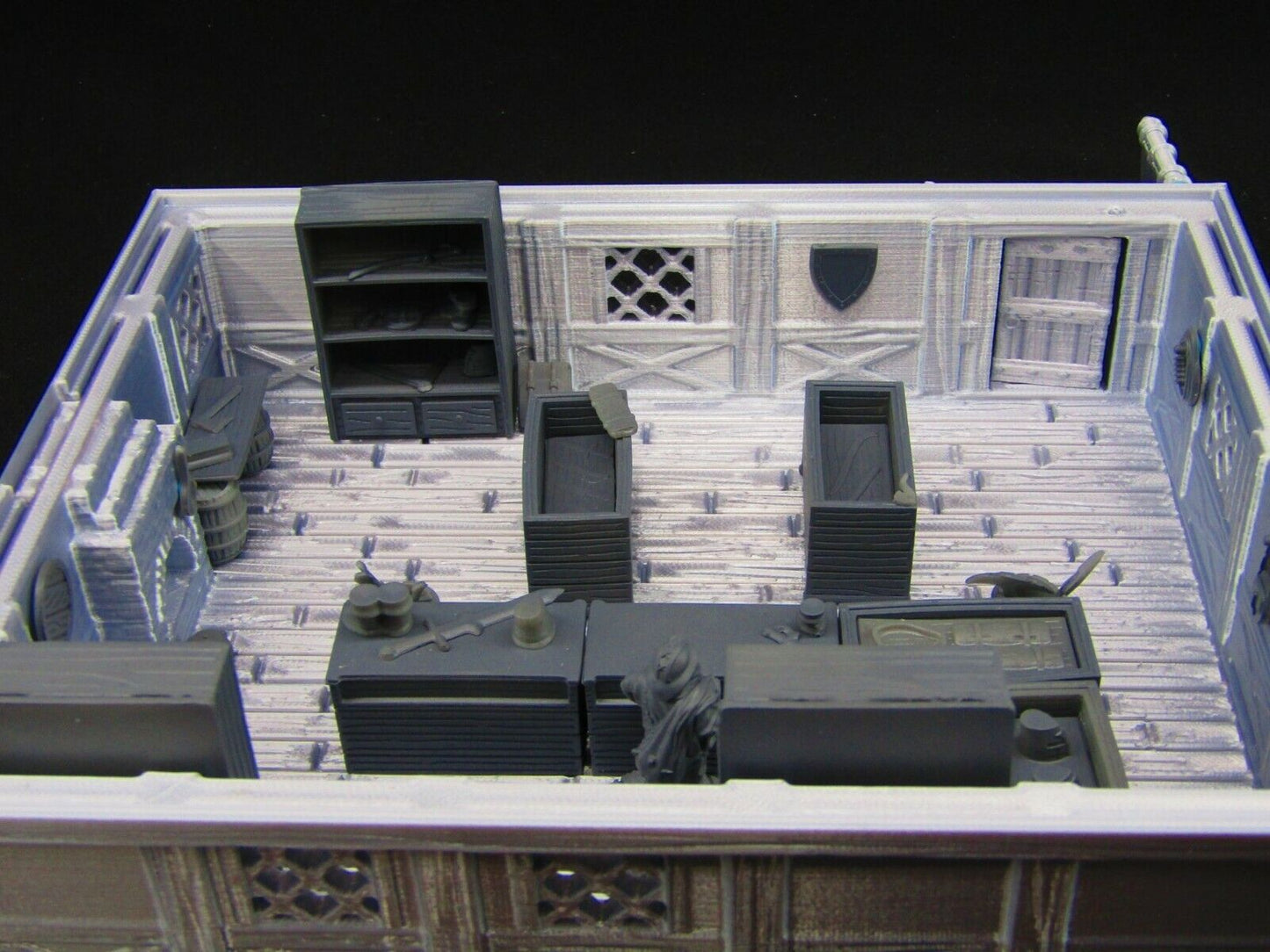 Item Shop Merchant Weapon Trader Building w/ Items Scatter Terrain Scenery 3D