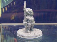 
              Gnome Female Sailor W/Spear Mini Miniature Figure 3D Printed Model 28/32mm Scale
            