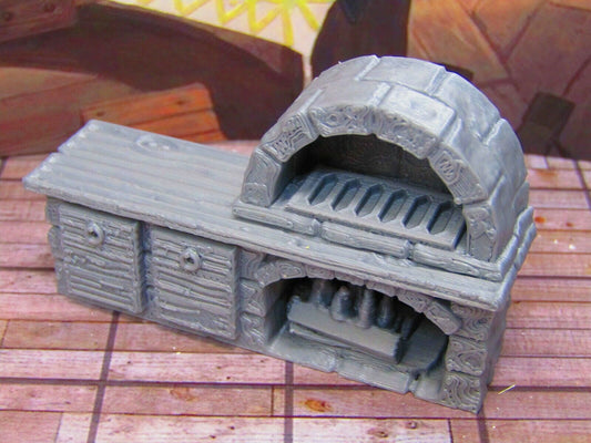 Inn Tavern Restaurant Kitchen Bakery Wood Fire Oven Scenery Scatter Terrain