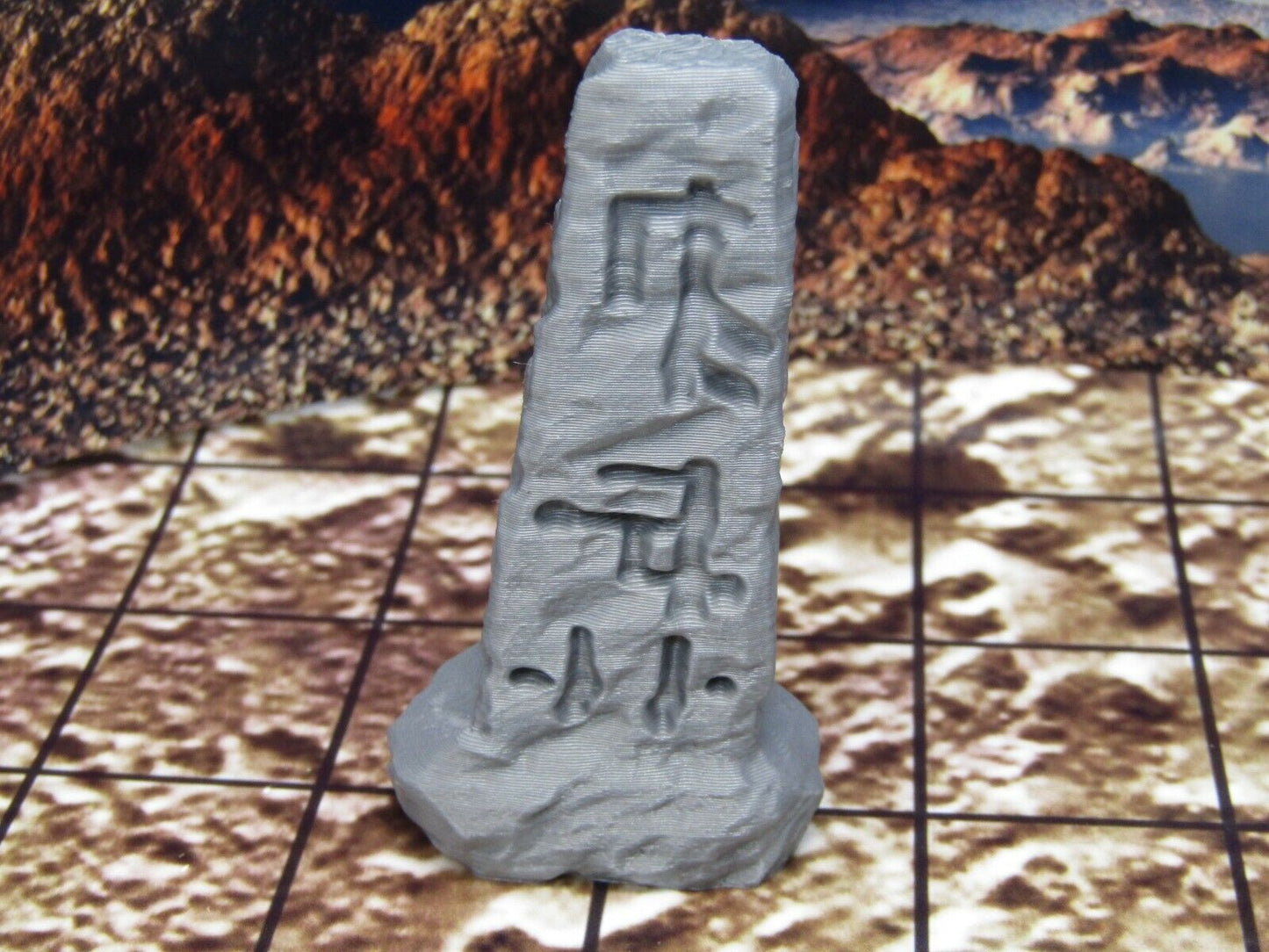 Runic Stone Relic Artifacts Scatter Terrain Scenery Miniature 3D Printed Model