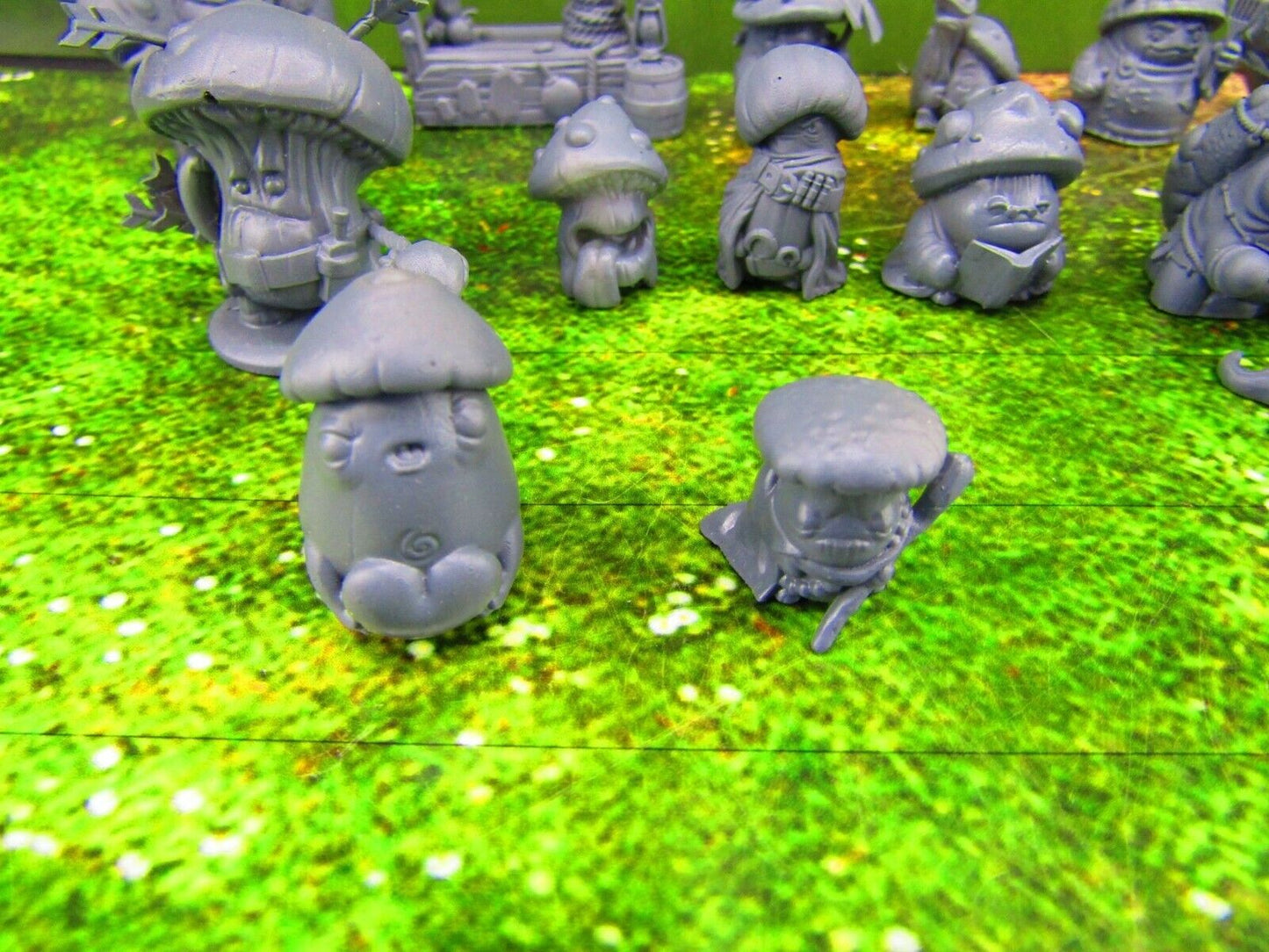 25pc Shroomie Myconid Characters Set Mini Miniature Model Character Figure