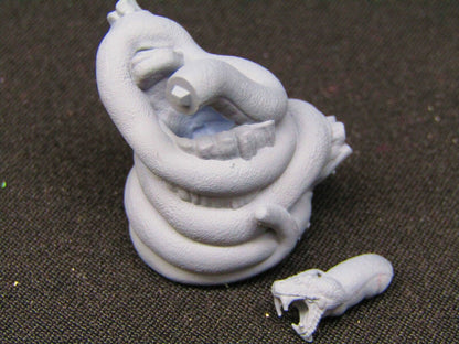 Large Man Eating Anaconda Python Deep Jungle Snake Mini Miniature 3D Printed