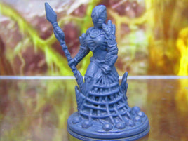 Tribal Jungle Warrior Flower Warrioress Mini Miniature Figure 3D Printed Model