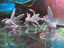 3pc Bone Demons Monsters Mini Miniature Figure 3D Printed Model 28/32mm Scale