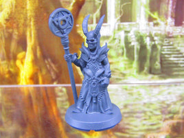 Skull Faced Cultist Zealot Leader Mini Miniatures 3D Printed Resin Model Figure