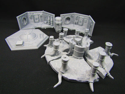 Underwater Sea Lab w/ Removable Roof 3D Printed Scatter Terrain Model 28/32mm
