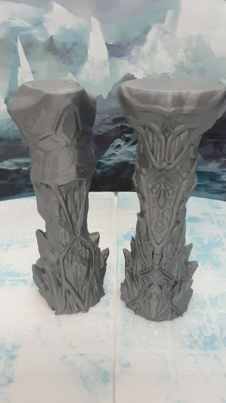 Ice Palace Castle Foyer Scatter Terrain Set Scenery 28mm Dungeons & Dragons