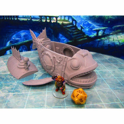 Mechanical Fish Shaped Diver Submarine Device Scenery Scatter Terrain Props