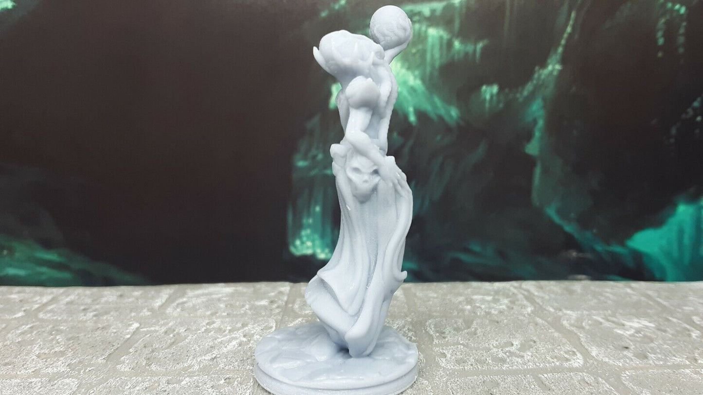 Levitating Mind Flayer Illithid Mini Miniature 28mm Figure D&D 3D Printed Resin