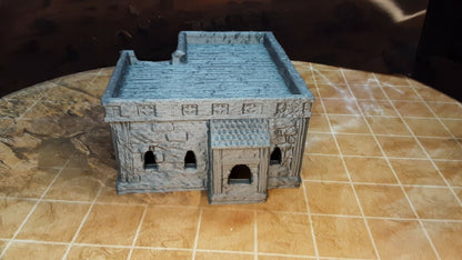 Small Arabian Desert House Removable Roof House Scatter Terrain Tabletop Scenery