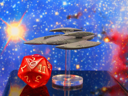 Kshellik Corvette Frigate Mass 2 W/ Flight Stand & Rod Astra Nebula Billion Suns