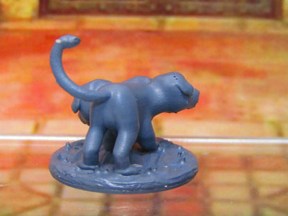 Baby Cerberus Puppy Dog Monster Companion Mini Miniatures 3D Printed Model