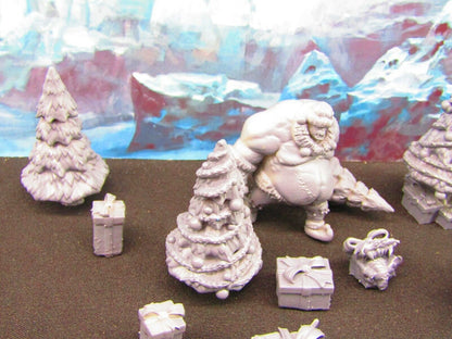 16pc Christmas Monster Encounter Mini Miniature Figures Scatter Terrain Scenery