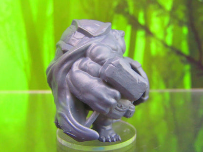 Tortle Paladin Turtle Man Mini Miniature Figure 3D Printed Model 28/32mm Scale