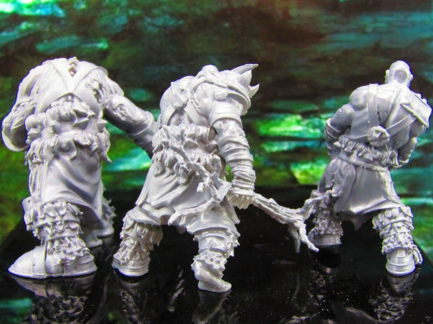 3pc Giant Zombie Grave Brute Monster Set Mini Miniature Model Character Figure