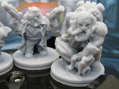 Dwarven Space Mercenaries Mercs Mini Miniature Scenery Terrain 3D Printed Model