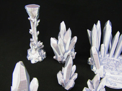 Crystal Cavern Cave Scatter Terrain Scenery 3D Printed Mini Miniature Model