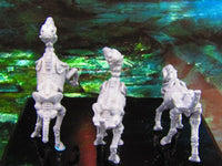 
              3pc Undead Skeletal Skeleton Horse Set Mini Miniature Model Character Figure
            