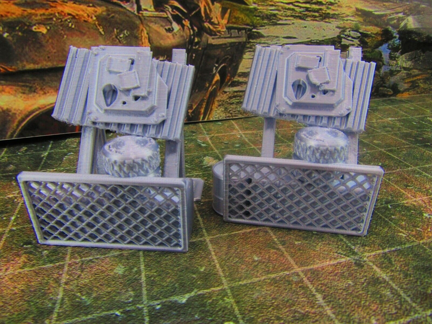 2pc Junk Wall Settlement Barricade F Scatter Terrain Scenery Wasteland