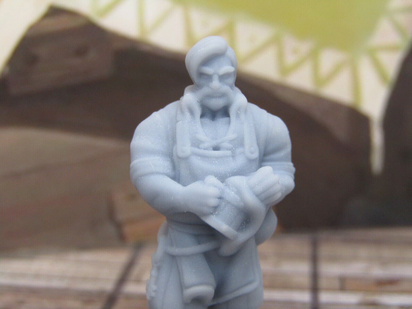 Barkeeper and Waitress Pair Miniature Mini 3D Printed Resin Model 28/32 mm Scale