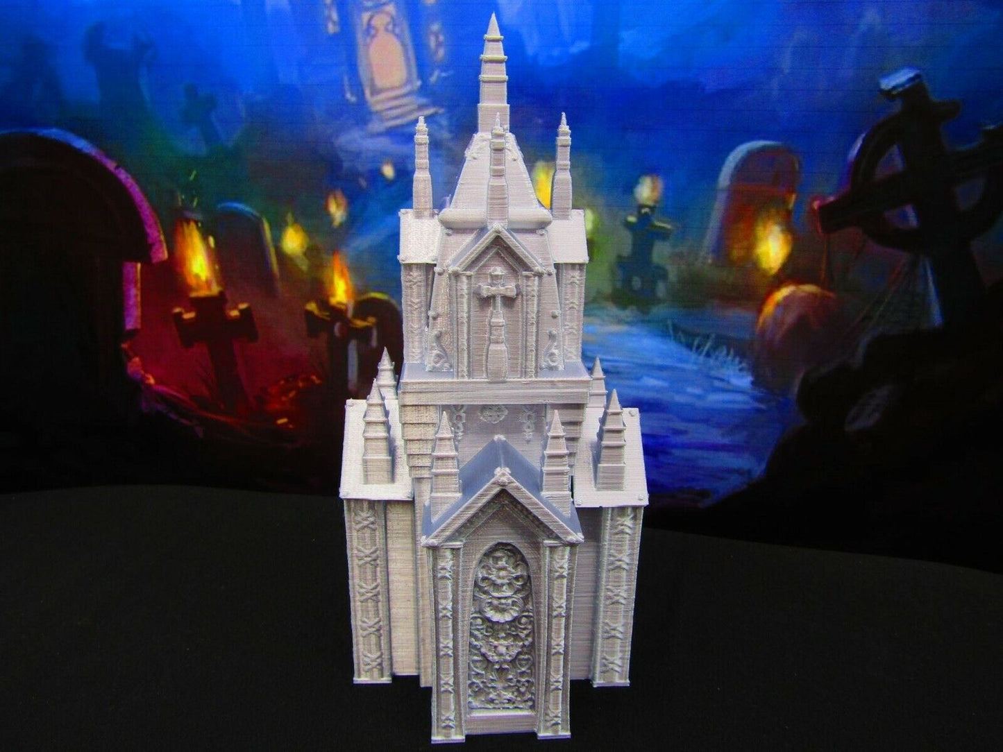Modular Mausoleum 7pc Tomb Grave Set for Graveyard / Cemetery Scatter Terrain