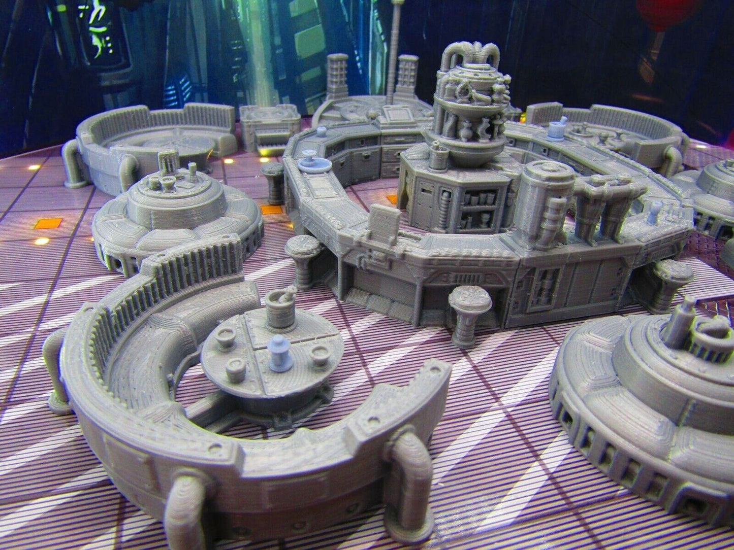 36pc Sci Fi Modular Bar Night Club Scenery Terrain Set 3D Printed Model 28/32mm