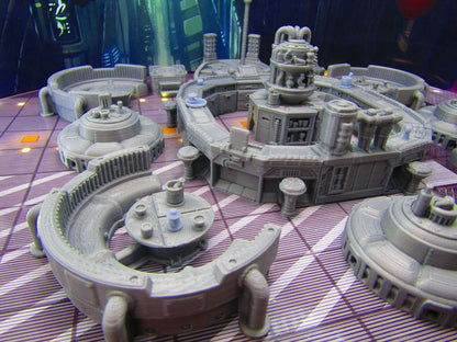 36pc Sci Fi Modular Bar Night Club Scenery Terrain Set 3D Printed Model 28/32mm