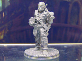 Half Orc Pirate W/Treasure Chest Mini Miniature Figure 3D Printed Model 28/32mm