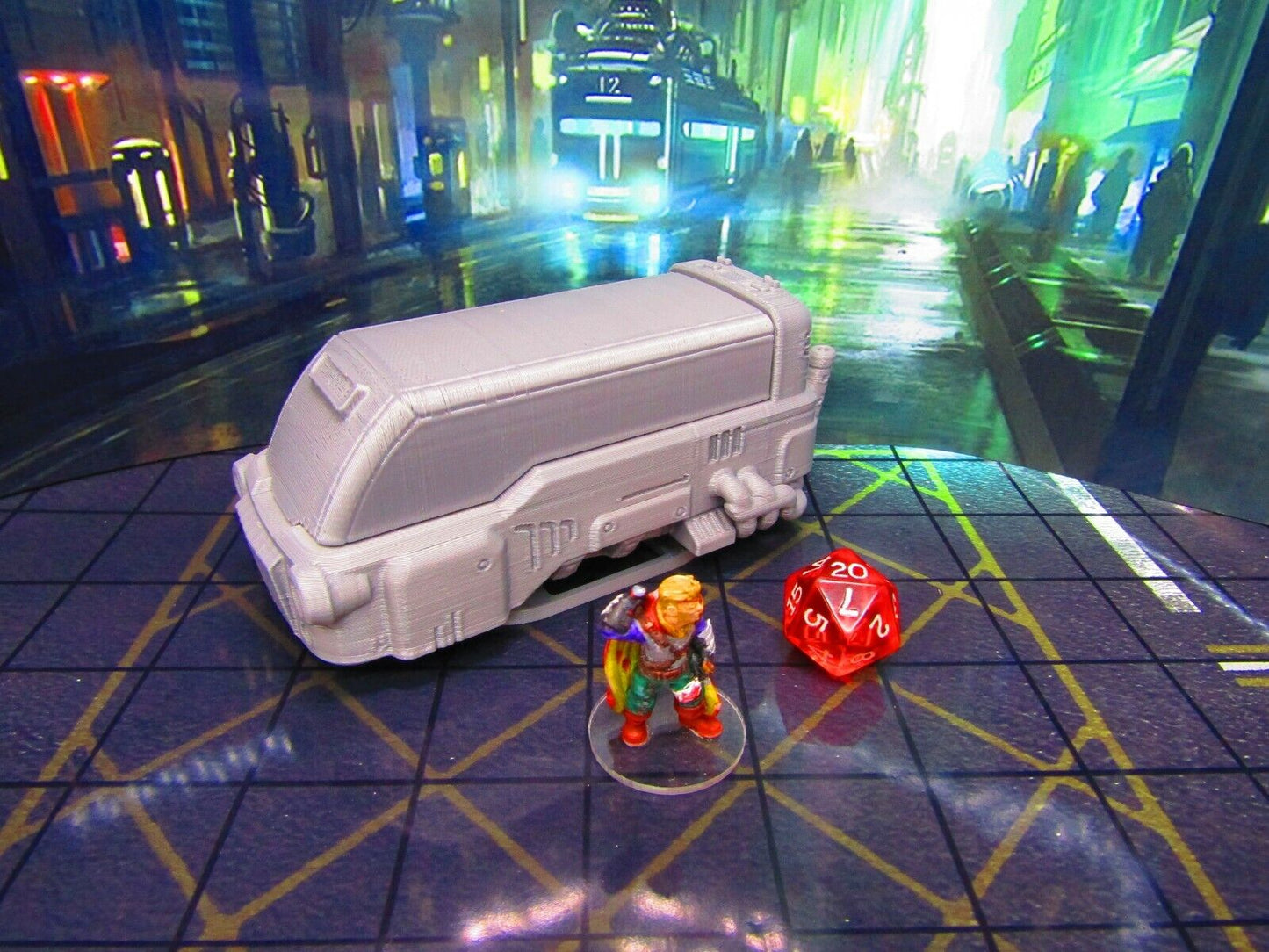 Hover Bus Vehicle Transportation Terrain Scenery Miniature