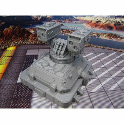 Large Short Range Missile Turret Scatter Terrain Scenery Miniature 3D Printed