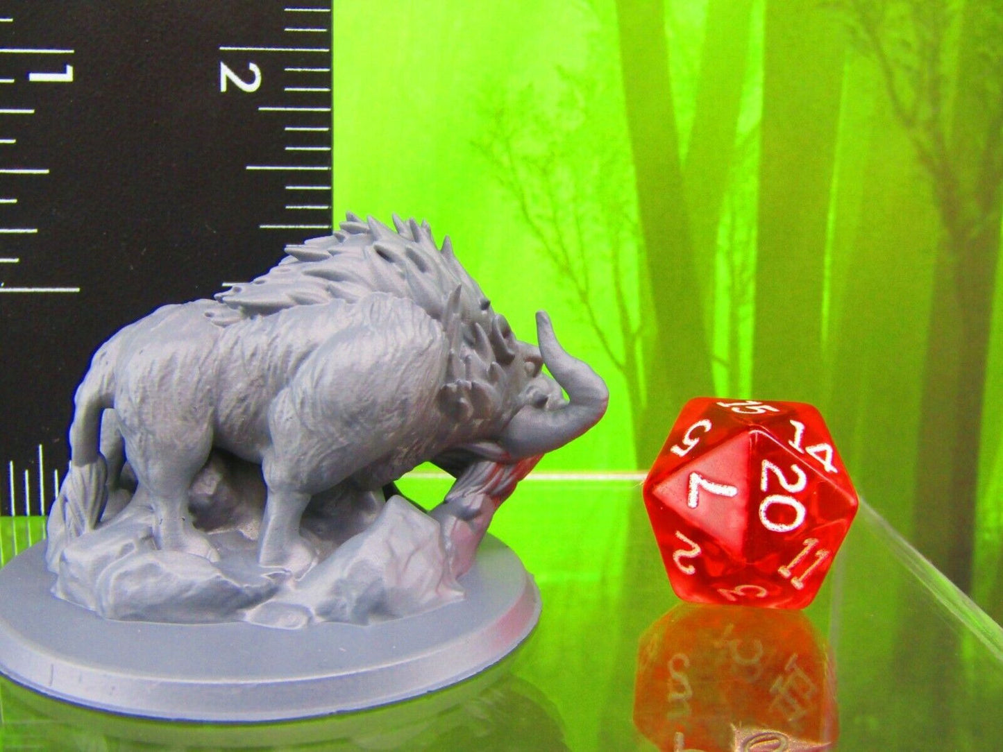 Dire Boar / Warthog Mini Miniatures 3D Printed Resin Model Figure 28/32mm Scale