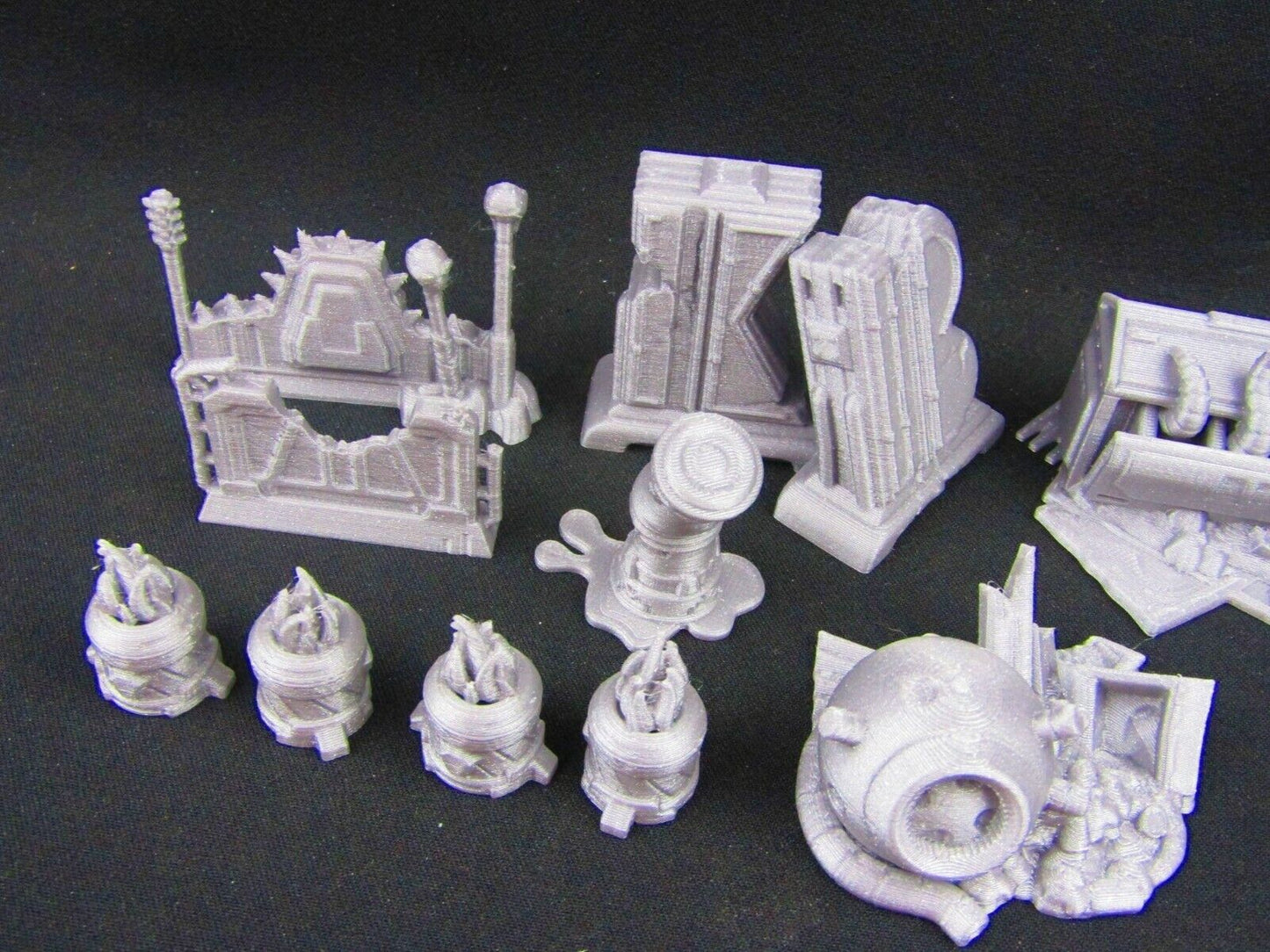 14pc Junkyard Scrap Garbage Scenery Scatter Terrain 3D Printed Model 3D Print