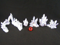 
              5pc Crystal Stalagmite Scatter Terrain Scenery 3D Printed Mini Miniature Model
            
