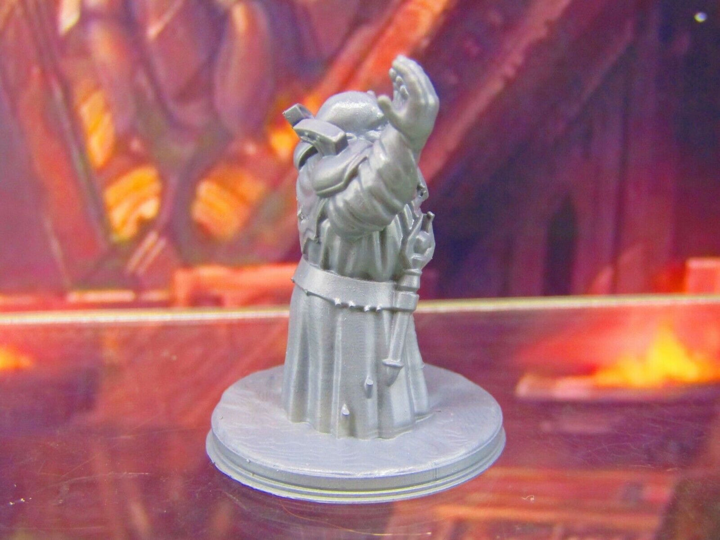 Gray Dwarf Cleric Summoner Wizard Sorcerer Mini Miniature Figure 3D Printed