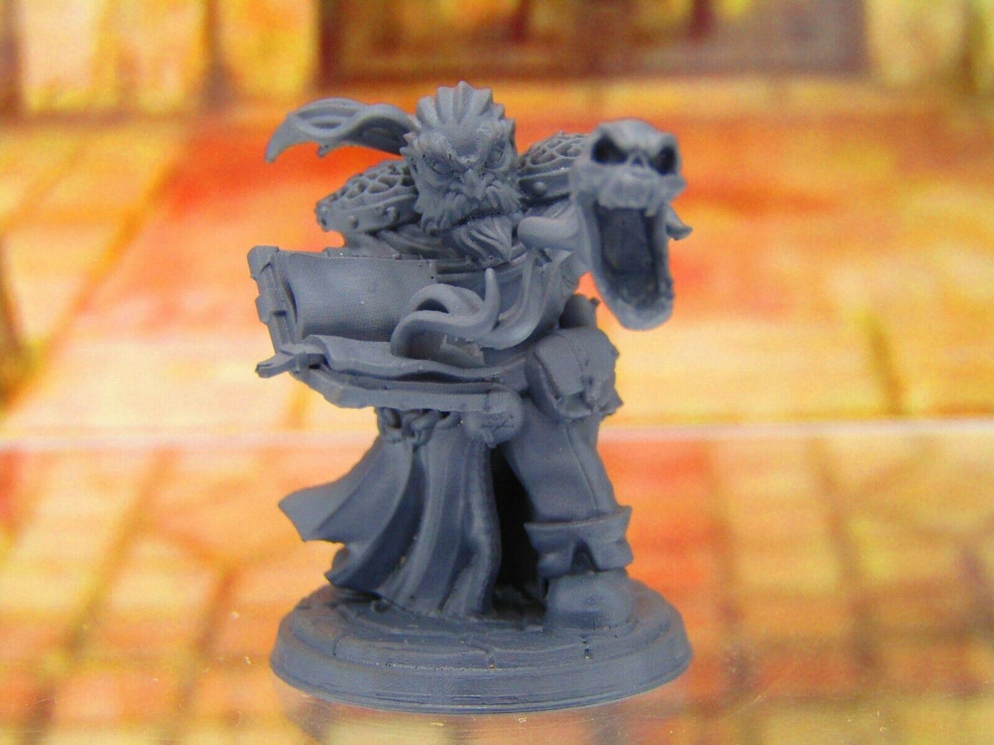 Kenus Soulstealer Necromancer Wizard Sorcerer Dwarf Mini Miniature 3D Printed