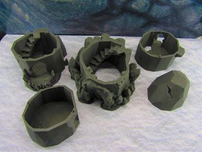 5 Piece 4 Floor Ice Crystal Shard Wizard Tower Openforge Scatter Terrain Scenery