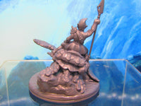 
              Sea Elf Rider on Turtle Mount Mini Miniature Figure 3D Printed Model 28/32mm
            
