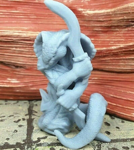 Cobra Warrior Snakefolk Lizard People Mini Miniature Figure D&D 3D Printed Resin