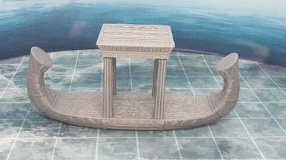 Egyptian Barge Ship Boat Scatter Terrain Tabletop Scenery Gaming Mini Miniature