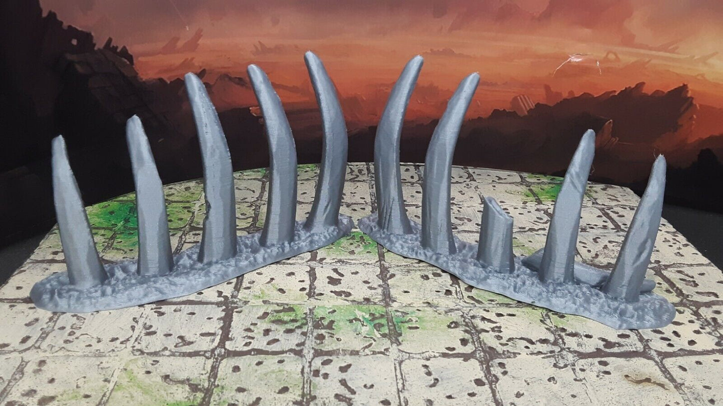 Boneyard Dragon Ribcage Scatter Terrain Dungeons & Dragons Miniature Model