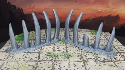 Boneyard Dragon Ribcage Scatter Terrain Dungeons & Dragons Miniature Model