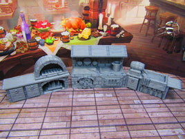 4 Piece Inn Tavern Restaurant Small Kitchen Set Scenery Scatter Terrain Props