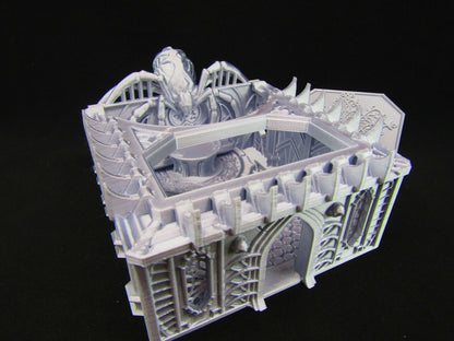 Dark Elf Unholy Chapel Church Scatter Terrain Scenery 3D Printed Mini Miniature