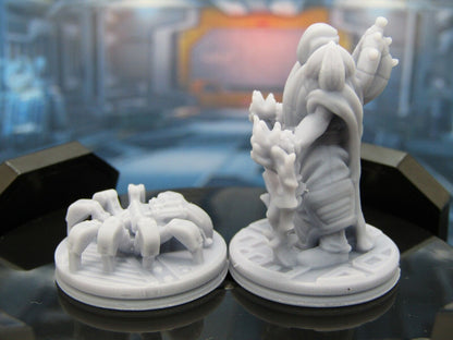 Mechromancer / Techromancer w/ Robo Spiders Mini Miniature Terrain 3D Printed