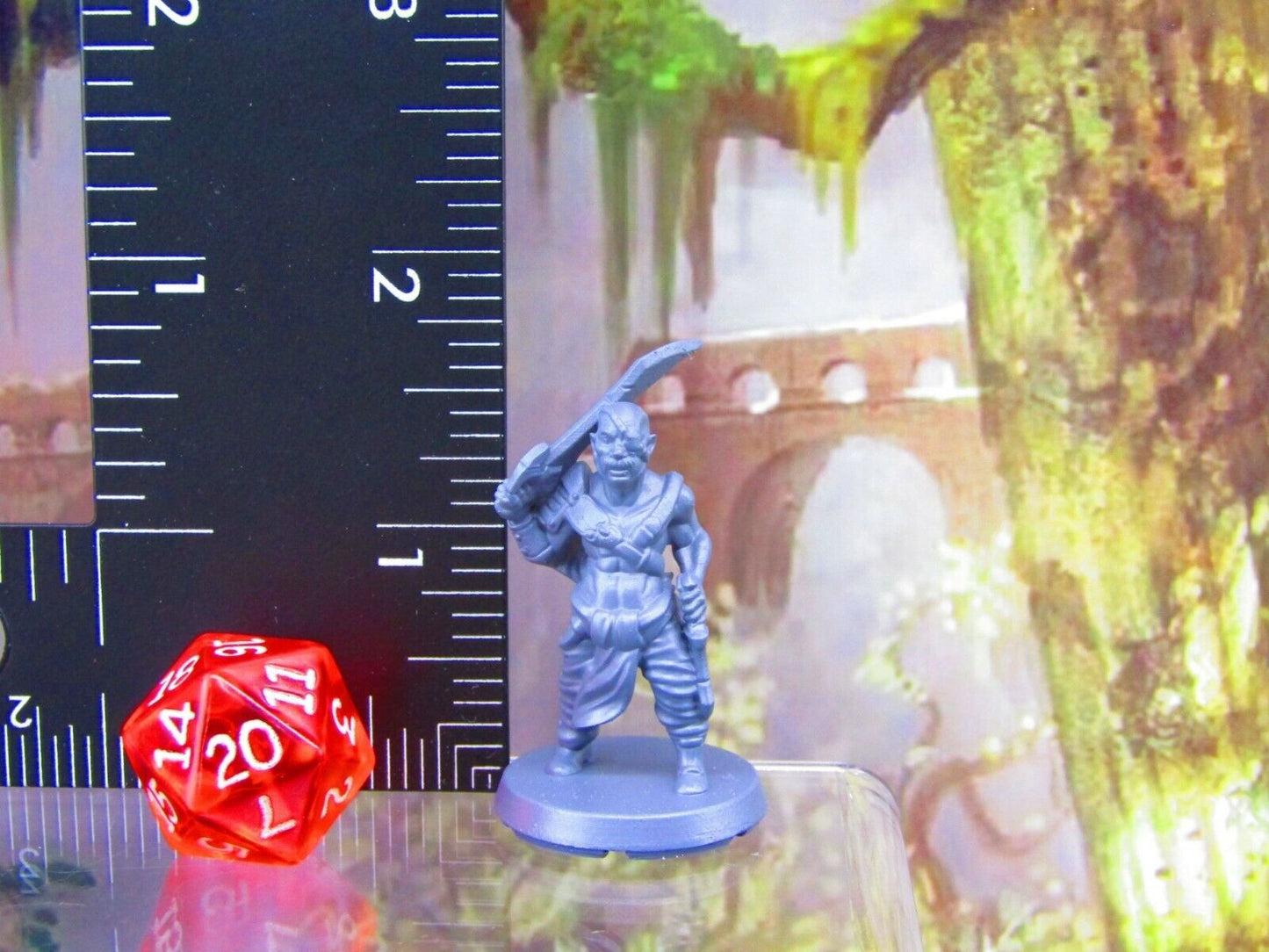 Human Fighter Player Character Mini Miniatures 3D Printed Resin Model Figure