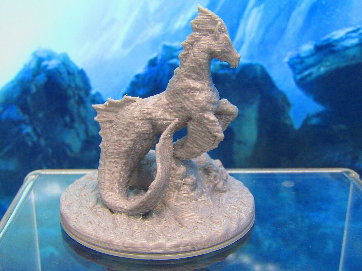 Hippocampus Sea Horse Monster Mini Miniature 3D Printed Figure Model 28/32mm