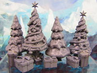
              9pc Christmas Tree & Gifts Set Scatter Terrain Scenery Tabletop Gaming Mini
            