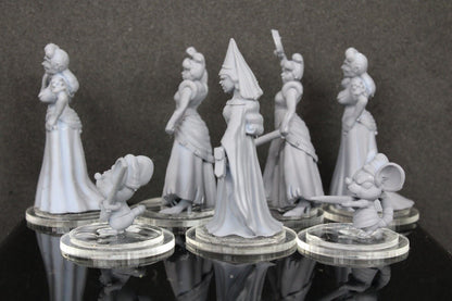 7pc Cinderella Set Mini Miniature RPG Tabletop Gaming Wargaming D&D