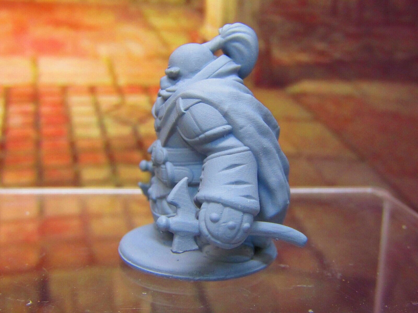 Dwarven Rogue Thief Assassin Mini Miniature Dwarf 3D Printed Model 28/32mm Scale