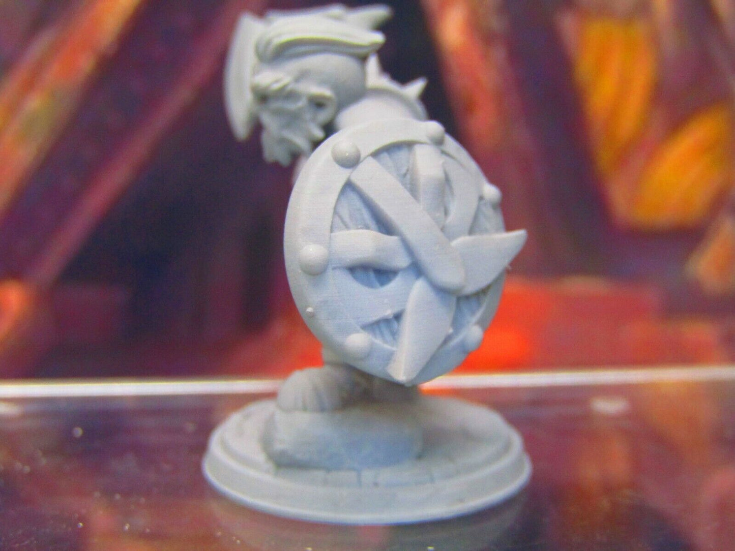 Dwarven Berserker Barbarian Viking Mini Miniatures 3D Printed Model 28/32mm